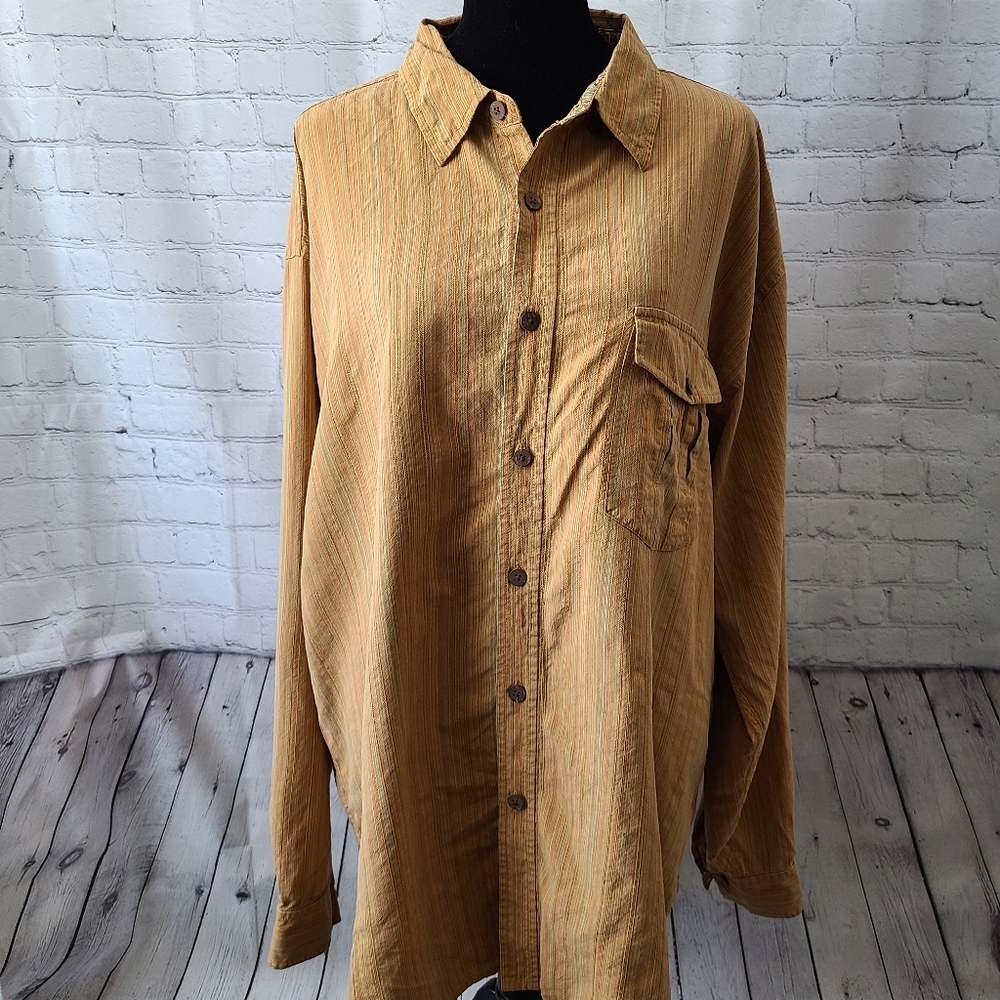 Tommy Bahama Men’s XL Long Sleeves 100% Silk